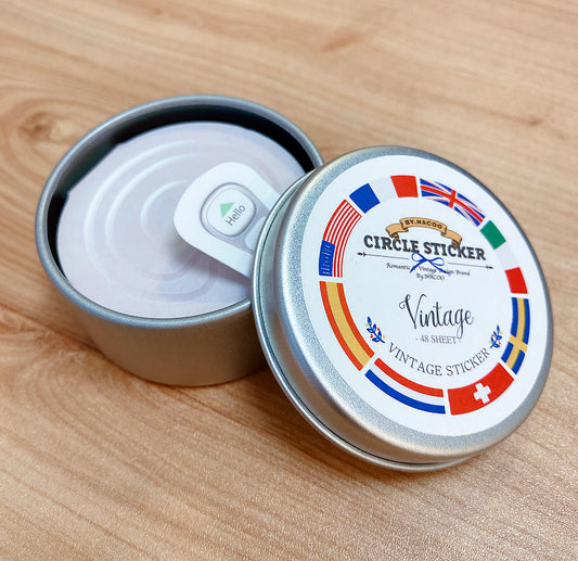 韓國Nacoo  罐裝貼紙 — My Oldies Vintage * [預購貨品，下單後14天出貨]